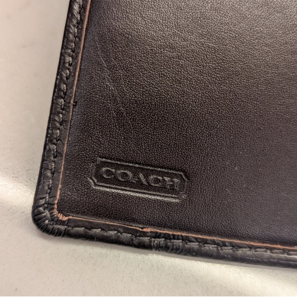 Coach Tan and Brown Signature Wallet - Picture 10 of 12